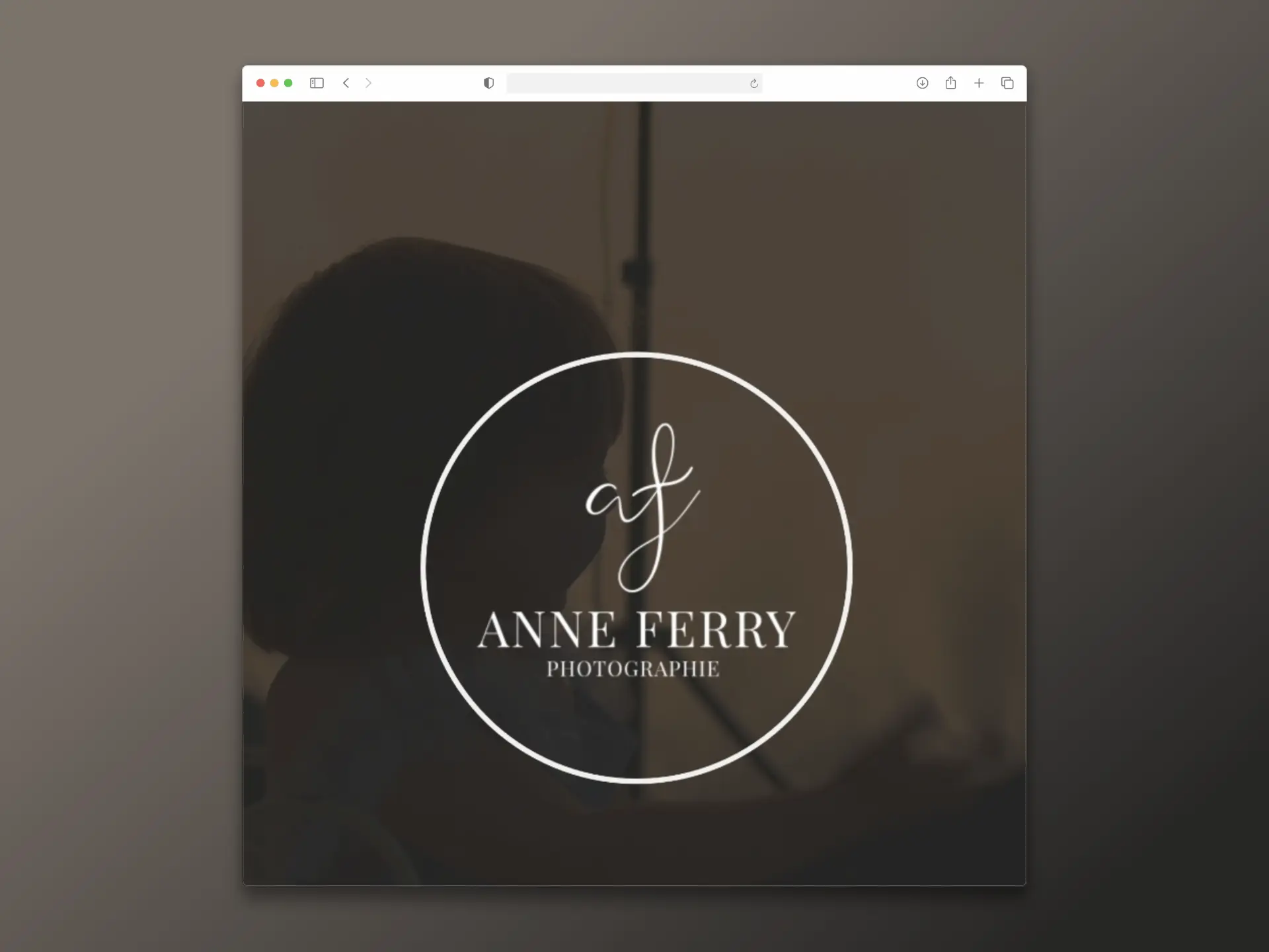 Aperçu du site web de la photographe Anne Ferry
